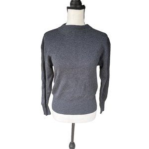 Stephane Dou Chaglee Yugin Sweather Heather Gray Crew Neck 100% wool SZ 38